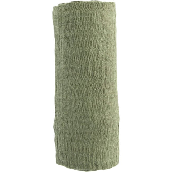 Cotton Muslin Swaddle Blanket, Fern - Swaddles - 2