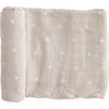 Cotton Muslin Swaddle Blanket, Taupe Cross - Swaddles - 1 - thumbnail