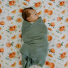 Deluxe Muslin Swaddle Blanket, Sage - Swaddles - 5