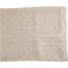 Cotton Muslin Swaddle Blanket, Taupe Cross - Swaddles - 3