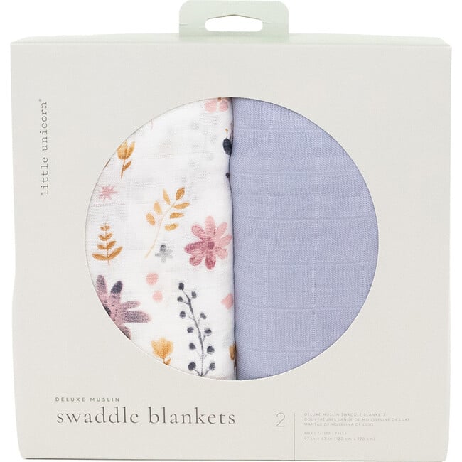 Deluxe Muslin Swaddle Blanket, Fairy Gardens (Pack Of 2) - Swaddles - 5