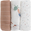 Cotton Muslin Swaddle Blanket, Mermaids (Pack Of 3) - Swaddles - 2