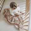 Cotton Muslin Swaddle Blanket, Vintage Floral - Swaddles - 5