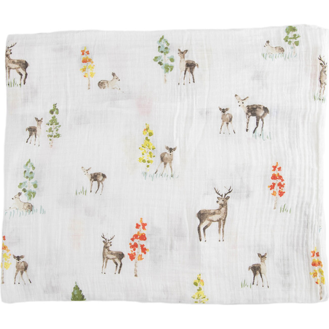 Cotton Muslin Swaddle Blanket, Oh Deer 2 (Pack Of 3) - Swaddles - 3