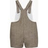 Little Alfie Guardsman Bib Shorts, Brown Herringbone - Rompers - 2