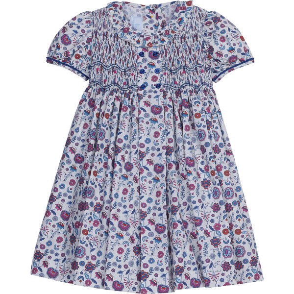 Smocked Bridget Dress, Braemar Floral - Little English Dresses | Maisonette