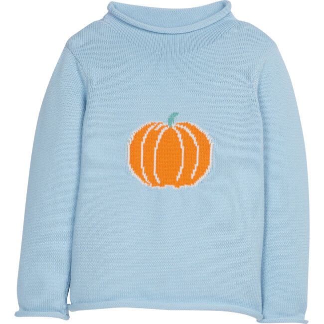 Roll Neck Sweater, Blue Pumpkin