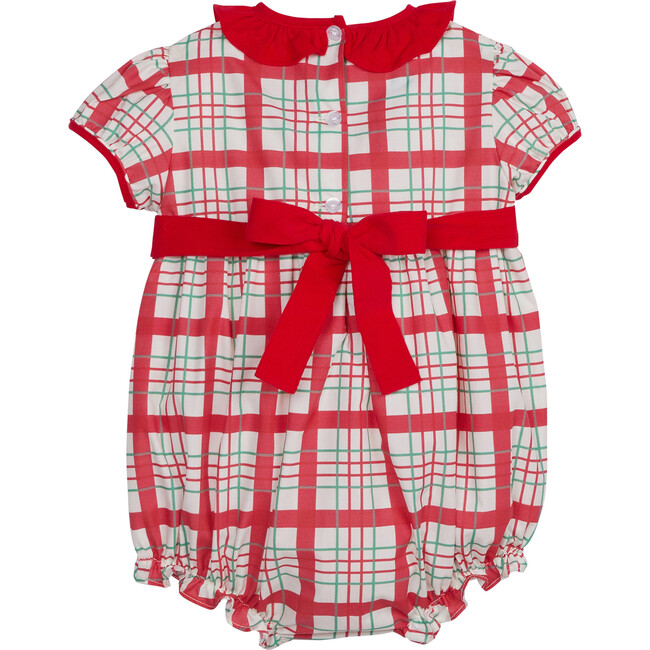 Caroline Bubble, Holiday Plaid - Rompers - 2