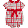 Caroline Bubble, Holiday Plaid - Rompers - 2