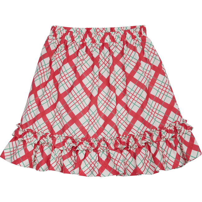Flounce Skirt, Holiday Plaid