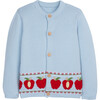 Intarsia Cardigan, Apple - Cardigans - 1 - thumbnail