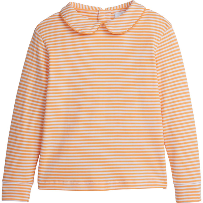 Striped Peter Pan Shirt, Orange