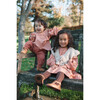Tulip Shirring Neck Embroidered Dress, Rose - Dresses - 4