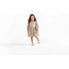Girls Shirt Dress With Pockets, Tan - Dresses - 2