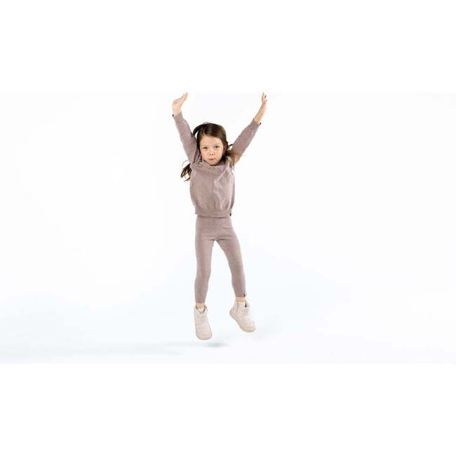 Kids Long Sleeve Soft Knit Top, Tan - Shirts - 3