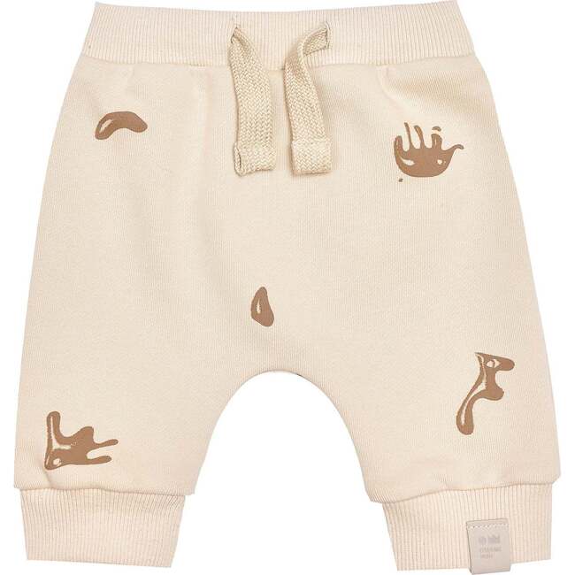 Baby Terry Joggers With Print, Beige