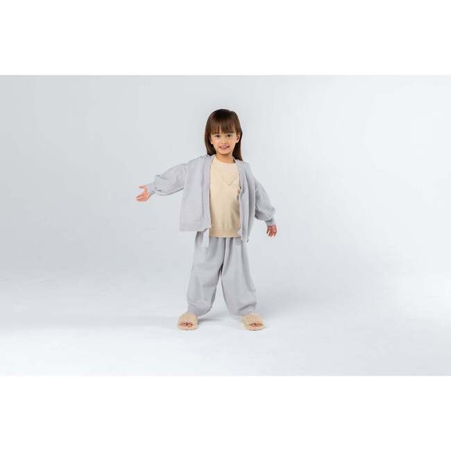 Kids Wide Pull-On Pants, Grey - Pants - 4