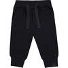 Baby Terry Joggers, Black - Sweatpants - 1 - thumbnail