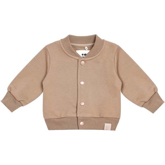 Baby Terry Bomber Jacket, Brown
