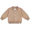 Baby Terry Bomber Jacket, Brown - Jackets - 1 - thumbnail
