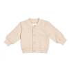 Baby Terry Bomber, Beige - Jackets - 1 - thumbnail