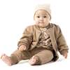 Baby Terry Bomber Jacket, Brown - Jackets - 2