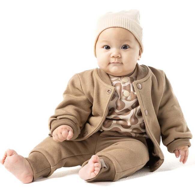 Baby Terry Joggers, Brown - Sweatpants - 2