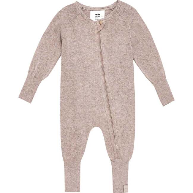 Baby Knitted One-Piece, Tan