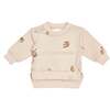 Baby Hi-Low Terry Sweatshirt, Beige - Sweatshirts - 1 - thumbnail