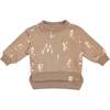 Baby Hi-Low Terry Sweatshirt, Brown - Sweatshirts - 1 - thumbnail