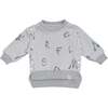 Baby Hi-Low Terry Sweatshirt, Grey - Sweatshirts - 1 - thumbnail