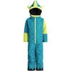 Universe Mondo Monster Snowsuit, Green Blue - Snowsuits - 1 - thumbnail