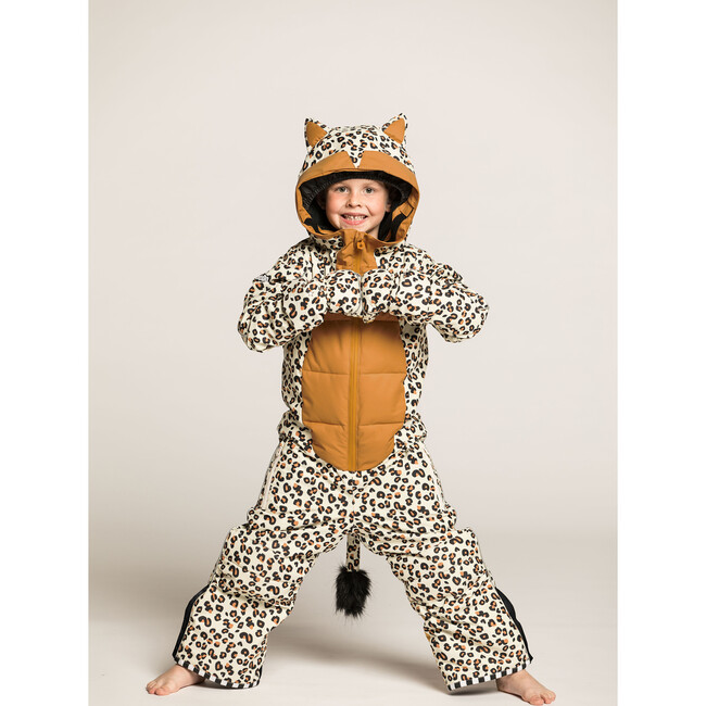 Cheetado Leopard Brown Snowsuit, Leoprint - Snowsuits - 2