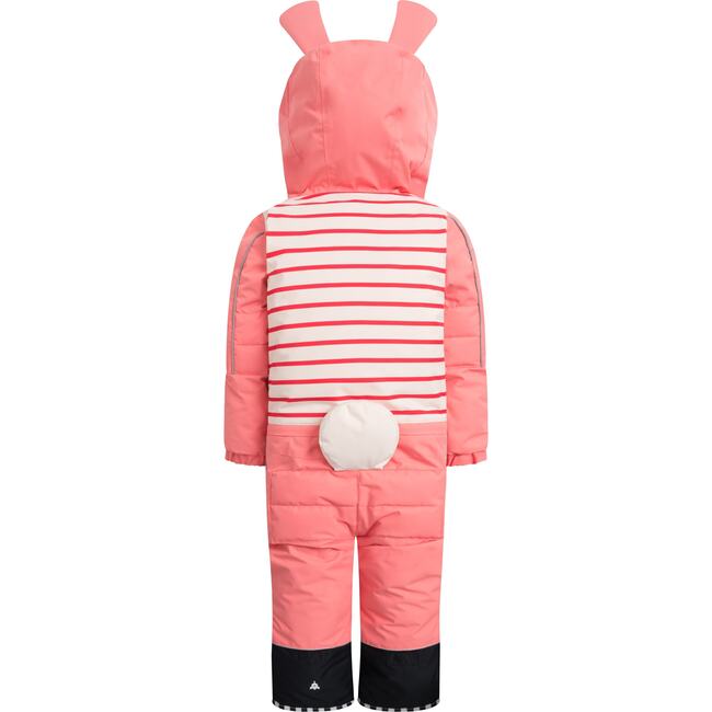 Bunnydo Rabbit Snowsuit, Peach Pink - Snowsuits - 3