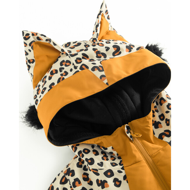 Cheetado Leopard Brown Snowsuit, Leoprint - Snowsuits - 4