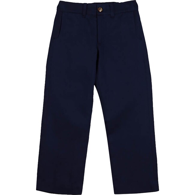 Pocket Detail Chino Trousers, Navy