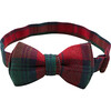 Tartan Bow Tie, Red - Hair Accessories - 1 - thumbnail