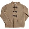 Toggle Fastening Knitted Cardigan, Oatmeal - Cardigans - 1 - thumbnail