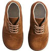 Suede Lace-Up Brogue Boots, Brown - Lace-Ups - 1 - thumbnail