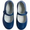 Leather Mary Jane Shoes, Blue - Mary Janes - 1 - thumbnail