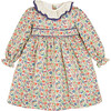Floral Ruffle Collar Dress, Multicolors - Dresses - 1 - thumbnail