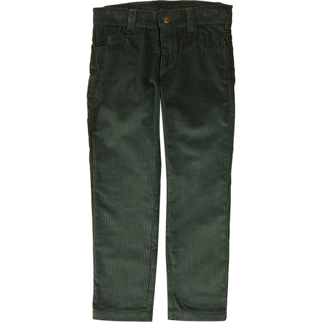 Corduroy 5-Pocket Trousers, Green