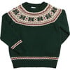 Classic Fair Isle Merino Wool Jumper, Green - Sweaters - 1 - thumbnail