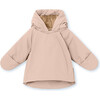 YAKA Fleece Lined Winter Jacket, Rose Dust - Rompers - 1 - thumbnail