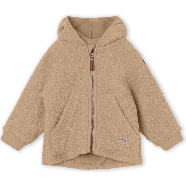 Recycled LIFF Teddy Fleece Jacket, Savannah Tan