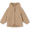 Recycled LIFF Teddy Fleece Jacket, Savannah Tan - Parkas - 1 - thumbnail