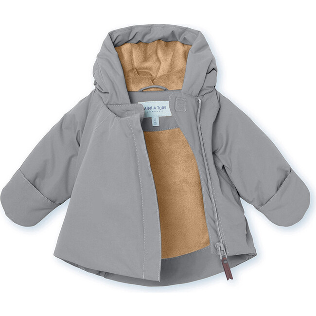 YAKA Fleece Lined Winter Jacket, Monument Blue - Rompers - 3