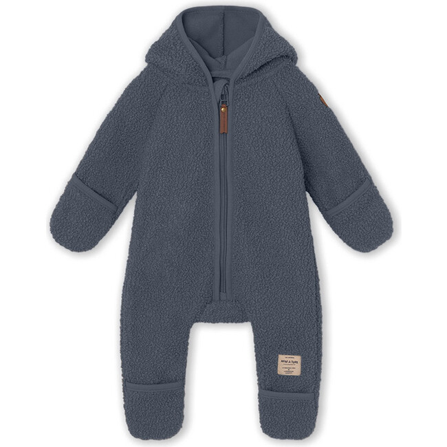 Recycled Adel Teddy Fleece Jumpsuit, Ombre Blue