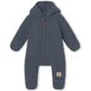 Recycled Adel Teddy Fleece Jumpsuit, Ombre Blue - Jumpsuits - 1 - thumbnail