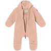 Recycled Adel Teddy Fleece Jumpsuit, Rose Dust - Bunting - 3